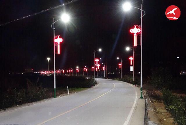 新农村中国结路灯