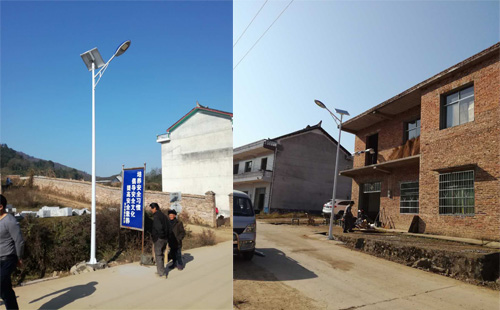 广袤大地风光好，娄底新农村太阳能路灯