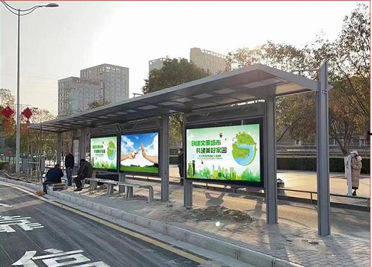 东莞公交站台智慧显示屏项目