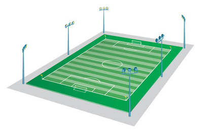 户外LED球场灯效果图-正翔2705 (1)