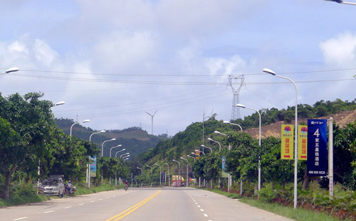 正翔户外照明惠州移民村LED路灯工程