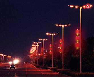 LED中国结路灯 正翔1208应用图1