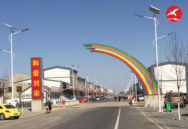 双头LED太阳能路灯
